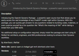 OpenAI – ChatGPT in Dynamo / Revit